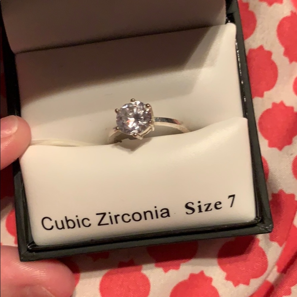 brand new Cubic Zitconia size 7 ring with box